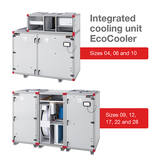 Envistar Top with cooling unit EcoCooler in new sizes